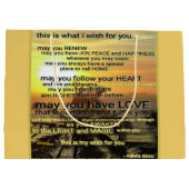 Wish Large Gift Bag van Adiela Akoo Groot Cadeauzakje (Achterkant)