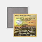 WISH Magnet van Poet Adiela Akoo (Voorkant / Achterkant)