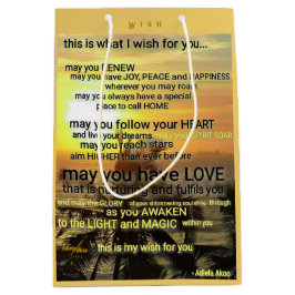 WISH Medium Gift Bag door Poet Adiela Akoo Cadeauzakje