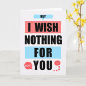 Wish Nothing for you but the Best Funny Good Luck Kaart (Gele Bloem)