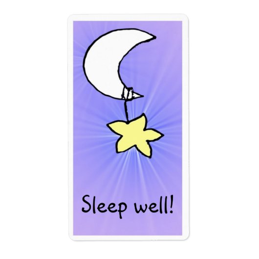 Wish 'Sleep well' - Good night label (Voorkant)