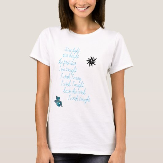 WISH STAR LIGHT STAR BRIGHT T-SHIRT (Voorkant)