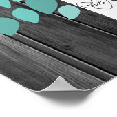 Wish Tree - 100 Leaf Guest Book Alternative Poster (Hoek)