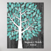 Wish Tree - 100 Leaf Guest Book Alternative Poster (Voorkant)