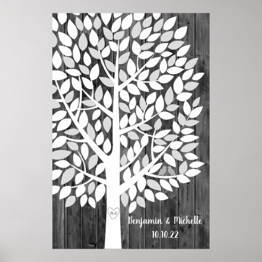 Wish Tree - 150 Leaf Guest Book Alternative Poster (Voorkant)