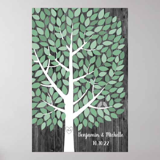 Wish Tree - 200 Leaf Guest Book Alternative Poster (Voorkant)