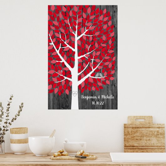 Wish Tree - 250 Leaf Guest Book Alternative Poster (Keuken)