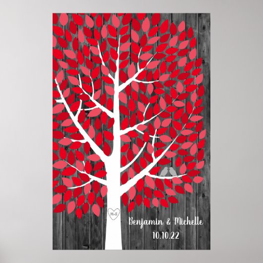 Wish Tree - 250 Leaf Guest Book Alternative Poster (Voorkant)
