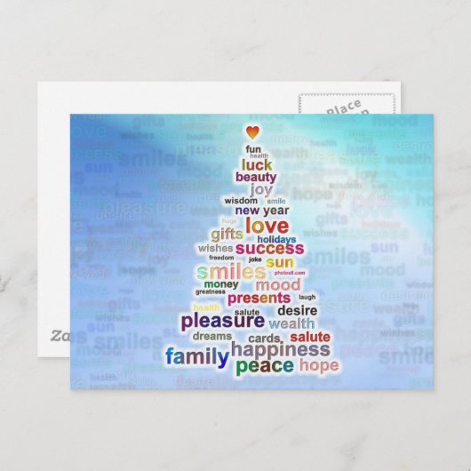 Wish Tree Briefkaart (Voorkant / Achterkant)