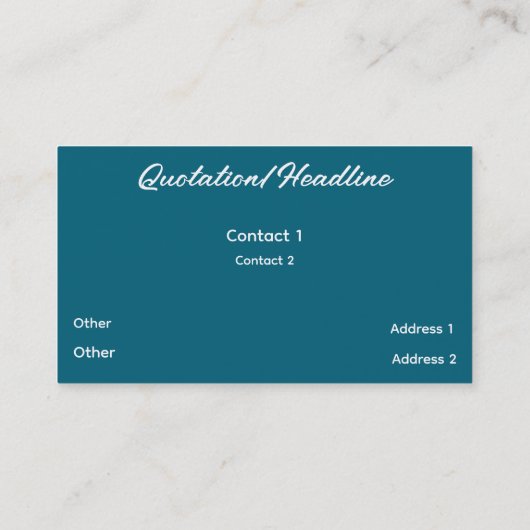 Wish Under the Stars – Dromerige, op anime geïnspi Visitekaartje (Achterkant)