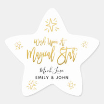 Wish Upon A Magical Star Gold Script Sterren Namen