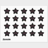 Wish Upon A Magical Star Roze Script Sterren Namen Ster Sticker (Vel)