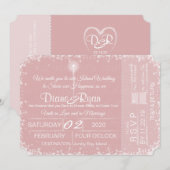 Wish Upon a Star huwelijkskaartuitnodiging Kaart (Voorkant / Achterkant)