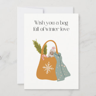 Wish you a bag full of winter love bedankkaart