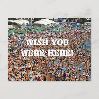 Wish you were here funny briefkaart