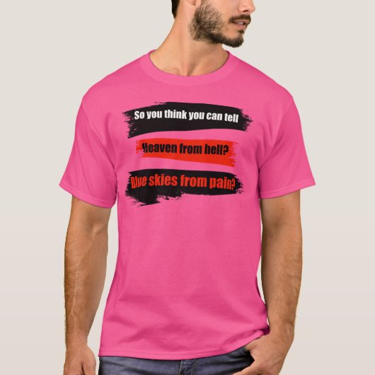 Wish You Were Here is een single van Pink Floyd T-shirt (Voorkant)