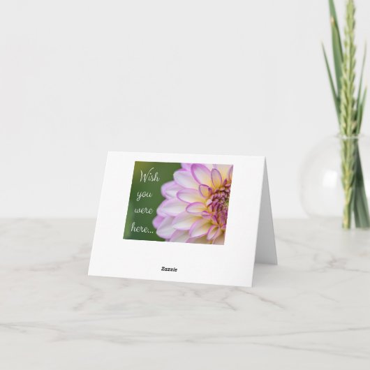 Wish you were here! kaart (Achterkant)