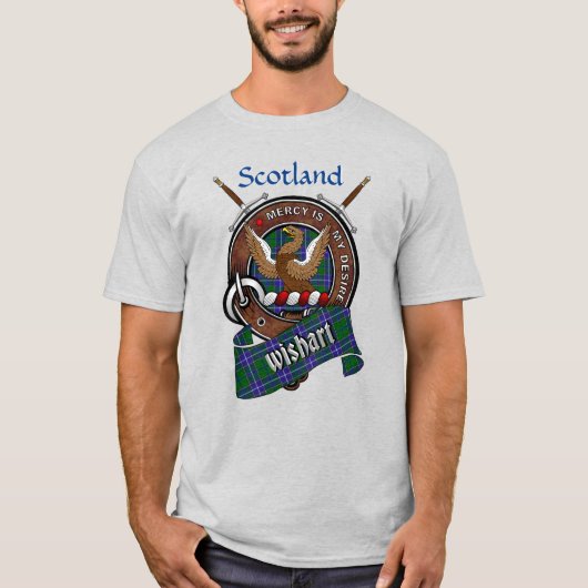Wishart Clan Badge w/Swords T-shirt (Voorkant)