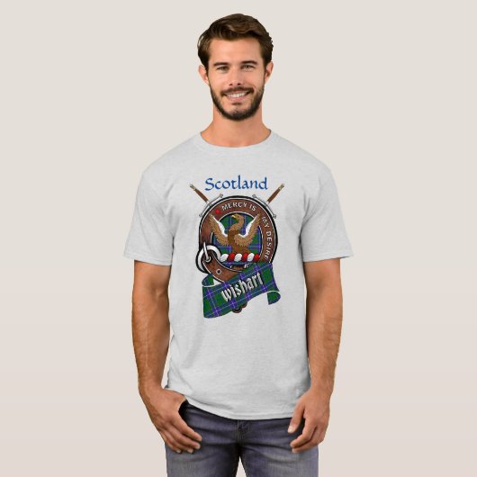 Wishart Clan Badge w/Swords T-shirt (Voorkant volledig)