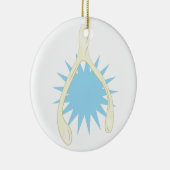 Wishbone Keramisch Ornament (Rechts)