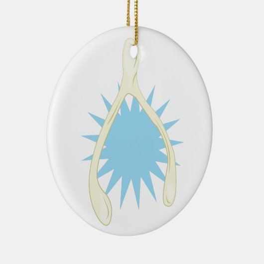 Wishbone Keramisch Ornament (Rechts)