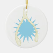 Wishbone Keramisch Ornament (Voorkant)