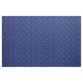 Wishbone Navy blauw en wit patroon Stof (Yard (91,4 cm))