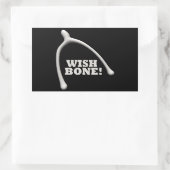 Wishbone Rechthoekige Sticker (Tas)