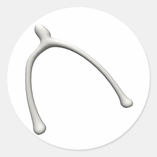 Wishbone Ronde Sticker (Voorkant)