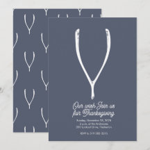 Wishbone Thanksgiving Invitation