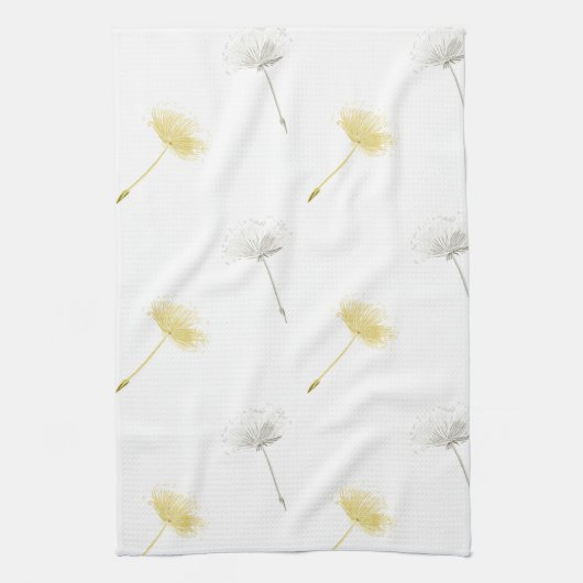 Wishes Dandelion Flowers Theedoek (Verticaal)