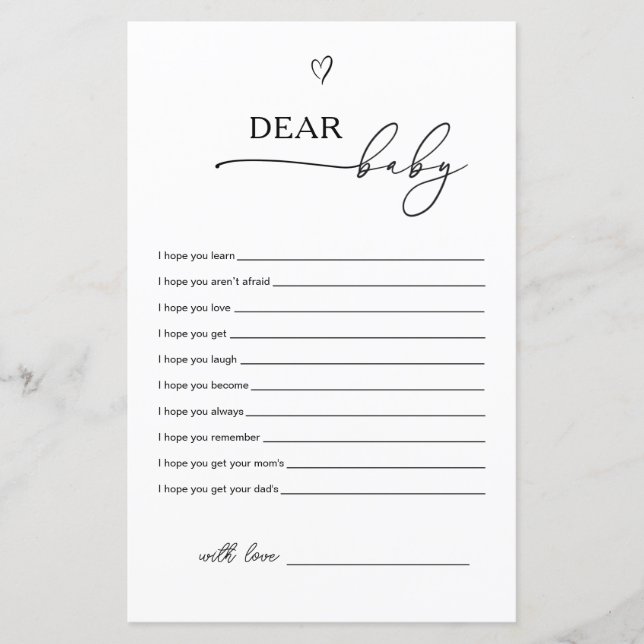 Wishes Dear Baby game (Voorkant)