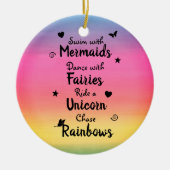 Wishes en Dreams Keramische Ornament (Voorkant)