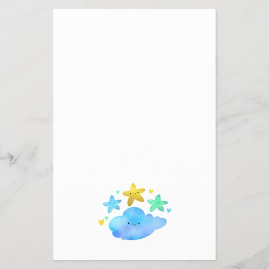 Wishes for Baby Twinkle Star Baby shower Game Flyer (Achterkant)