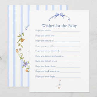 wishes for the baby blue advieskaart