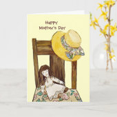 Wishes, ware Moederdag Kaart (Gele Bloem)