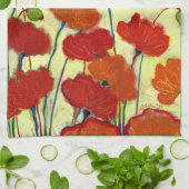 Wishful Blooming Red Poppy Kitchen Towel Theedoek (Gevouwen)