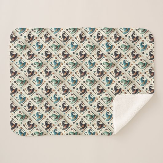 Wishful Witches Sherpa Deken (Voorkant (horizontaal))