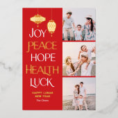 Wishful Words FOLIE Chinees Nieuwjaar Kaart (Voorkant)