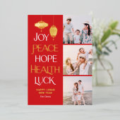 Wishful Words FOLIE Chinees Nieuwjaar Kaart (Staand Voorkant)