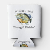 Wishin I was Bluegill Fishin Blikjeskoeler (Achterkant)