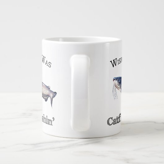 Wishin I was de vangst van vis Grote Koffiekop (Achterkant)