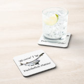 Wishin I was Paddlefish Fishing Bier Onderzetter (Rechterzijde)