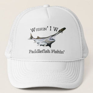 Wishin I was Paddlefish Fishing Trucker Pet