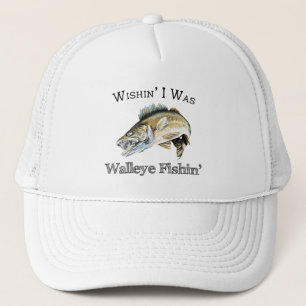 Wishin I was Walleye Fishin Trucker Pet