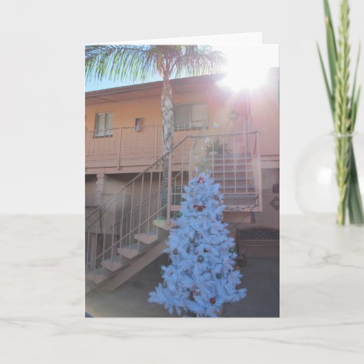 Wishin u Warme Kerstmis Feestdagen Kaart (Voorkant)