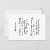 Wishing Birthday Bedankkaart (Achterkant)