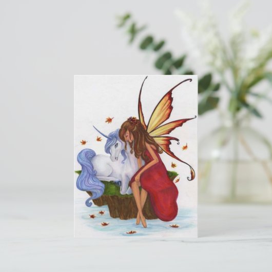 Wishing Fairy Briefkaart (Staand voorkant)