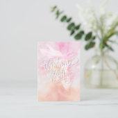 WISHING GOED PINK COLUMBINE WATERVERF SPLASH INFORMATIEKAARTJE (Staand voorkant)