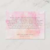 WISHING GOED PINK COLUMBINE WATERVERF SPLASH INFORMATIEKAARTJE (Achterkant)